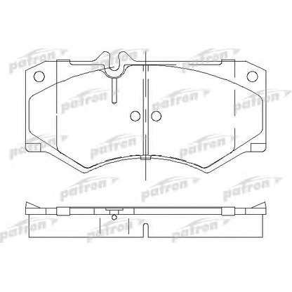 Photo Brake Pad Set, disc brake PATRON PBP239