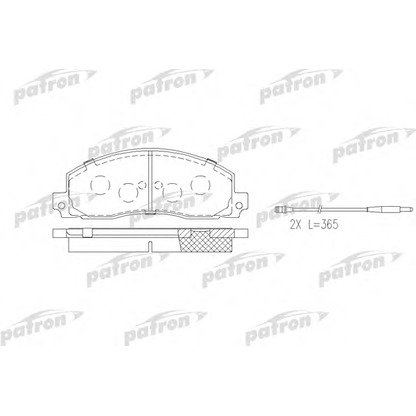 Photo Brake Pad Set, disc brake PATRON PBP414