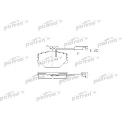 Zdjęcie Zestaw klocków hamulcowych, hamulce tarczowe PATRON PBP524