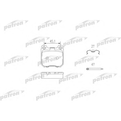 Zdjęcie Zestaw klocków hamulcowych, hamulce tarczowe PATRON PBP525