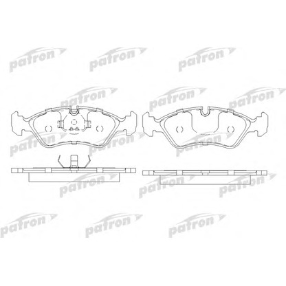 Photo Brake Pad Set, disc brake PATRON PBP584