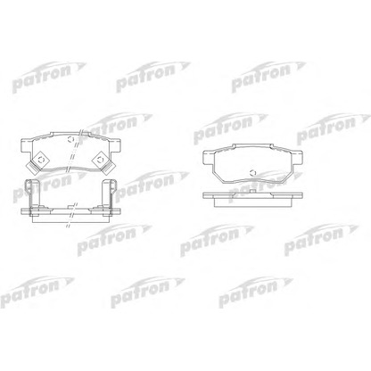 Foto Juego de pastillas de freno PATRON PBP621
