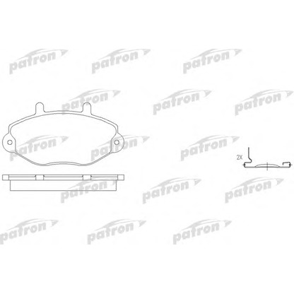 Photo Brake Pad Set, disc brake PATRON PBP701