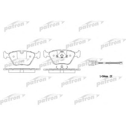 Photo Brake Pad Set, disc brake PATRON PBP779