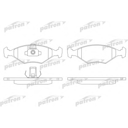 Photo Brake Pad Set, disc brake PATRON PBP896