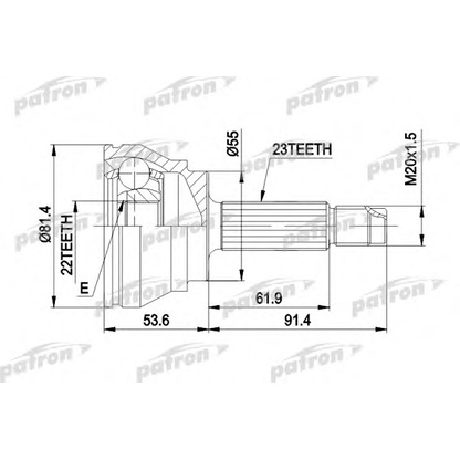 Foto Kit giunti, Semiasse PATRON PCV1014