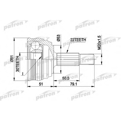 Foto Gelenk, Antriebswelle PATRON PCV1190