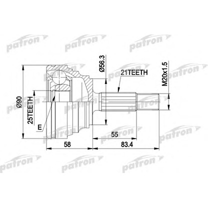 Foto Kit giunti, Semiasse PATRON PCV1204