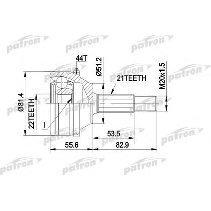 Foto Kit giunti, Semiasse PATRON PCV1310