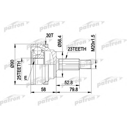 Foto Gelenksatz, Antriebswelle PATRON PCV1336