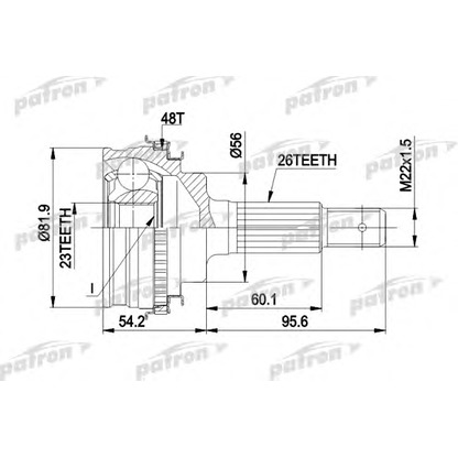 Foto Kit giunti, Semiasse PATRON PCV1347