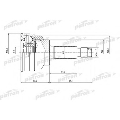 Foto Kit giunti, Semiasse PATRON PCV1518