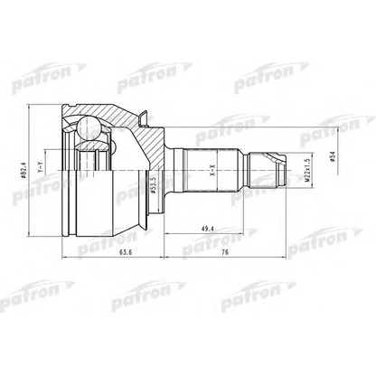 Photo Jeu de joints, arbre de transmission PATRON PCV1520