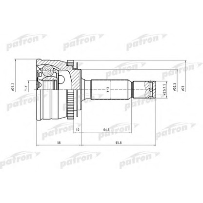 Photo Jeu de joints, arbre de transmission PATRON PCV1545