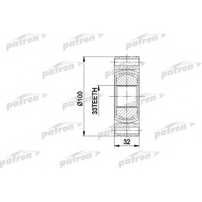 Photo Joint Kit, drive shaft PATRON PCV3001