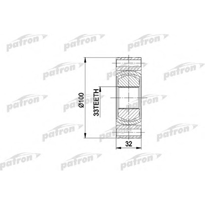 Photo Jeu de joints, arbre de transmission PATRON PCV3001