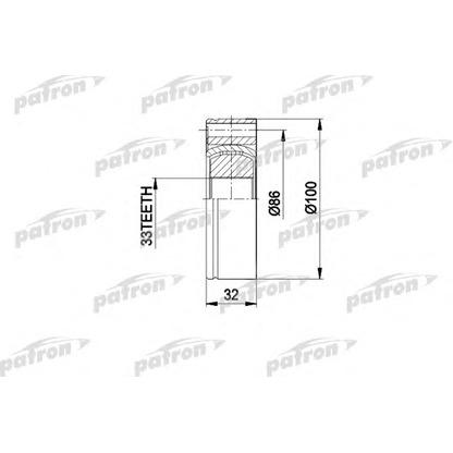 Photo Joint Kit, drive shaft PATRON PCV3012