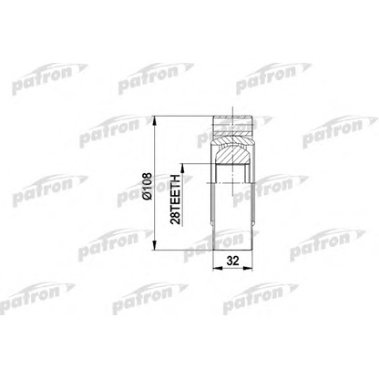 Photo Joint Kit, drive shaft PATRON PCV3016