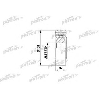 Photo Jeu de joints, arbre de transmission PATRON PCV3016