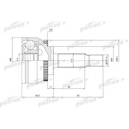 Foto Juego de articulación, árbol de transmisión PATRON PCV3745