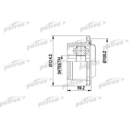 Photo Joint Kit, drive shaft PATRON PCV5006