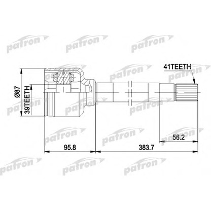 Фото Приводной вал PATRON PCV5014