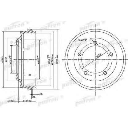 Zdjęcie Bęben hamulcowy PATRON PDR1067