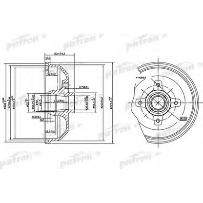 Фото Тормозной барабан PATRON PDR1115