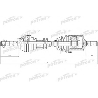 Foto Albero motore/Semiasse PATRON PDS0082