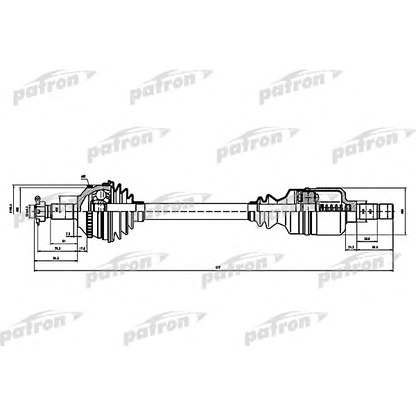 Foto Albero motore/Semiasse PATRON PDS0144