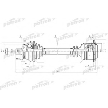 Photo Drive Shaft PATRON PDS0692