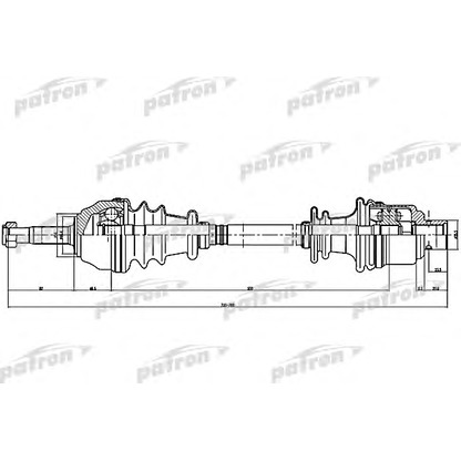 Фото Приводной вал PATRON PDS1075