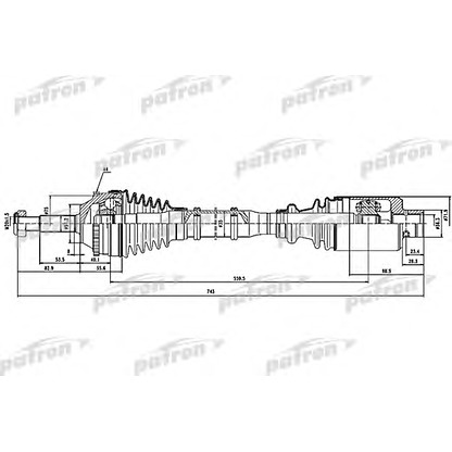 Фото Приводной вал PATRON PDS1116