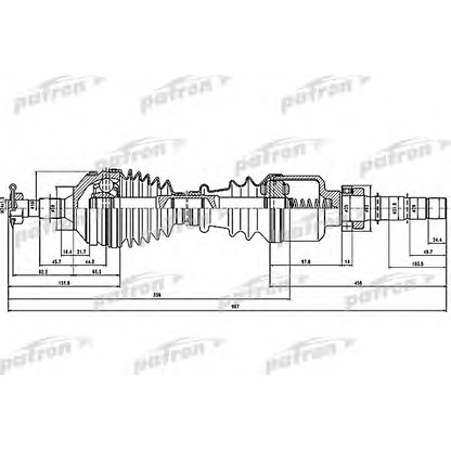 Фото Приводной вал PATRON PDS1292