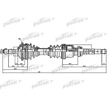 Photo Jeu de joints, arbre de transmission PATRON PDS1382