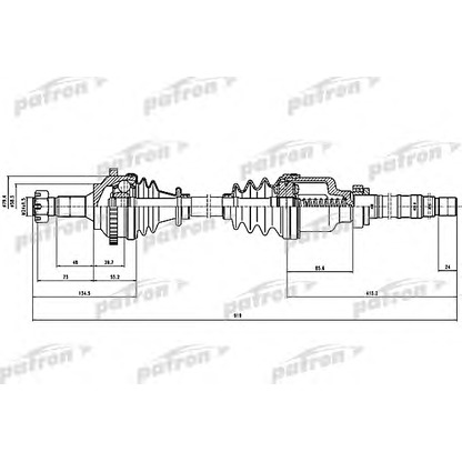 Photo Drive Shaft PATRON PDS1562