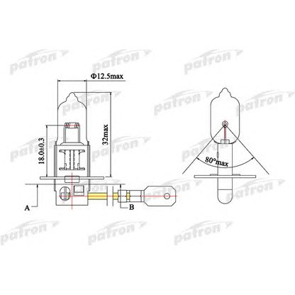 Foto Glühlampe, Arbeitsscheinwerfer PATRON PLH32470