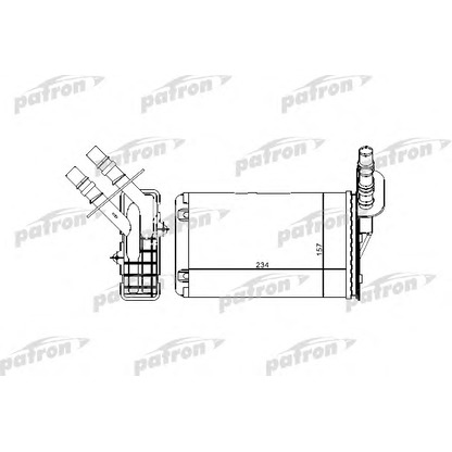 Photo Heat Exchanger, interior heating PATRON PRS2071