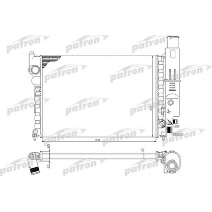 Foto Radiador, refrigeración del motor PATRON PRS3030