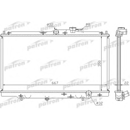 Foto Radiatore, Raffreddamento motore PATRON PRS3093