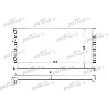 Photo Radiateur, refroidissement du moteur PATRON PRS3370