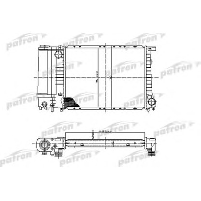 Foto Radiador, refrigeración del motor PATRON PRS3400