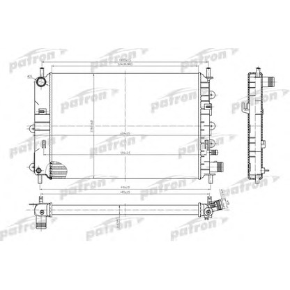 Foto Kühler, Motorkühlung PATRON PRS3434