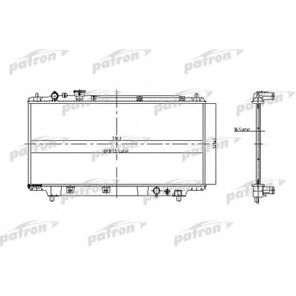 Photo Radiateur, refroidissement du moteur PATRON PRS3442