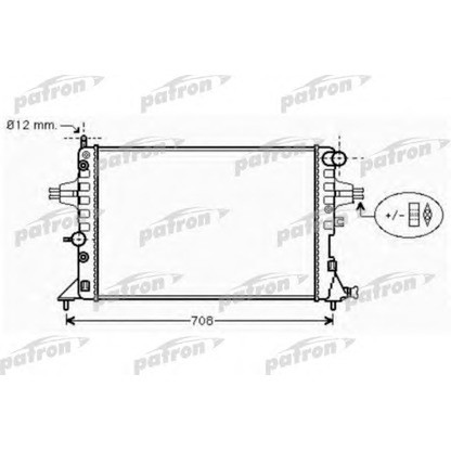 Foto Radiatore, Raffreddamento motore PATRON PRS3573