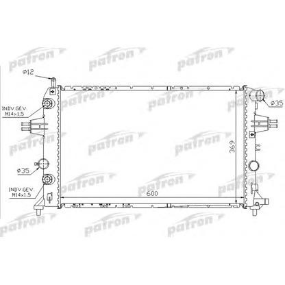 Foto Radiatore, Raffreddamento motore PATRON PRS3584