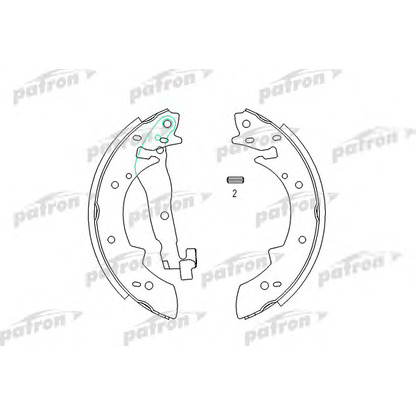 Photo Brake Shoe Set PATRON PSP173