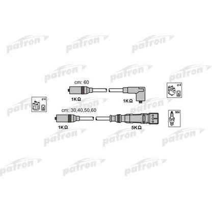 Zdjęcie Zestaw przewodów zapłonowych PATRON PSCI1000