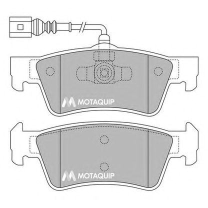 Photo Kit de plaquettes de frein, frein à disque MOTAQUIP LVXL1375