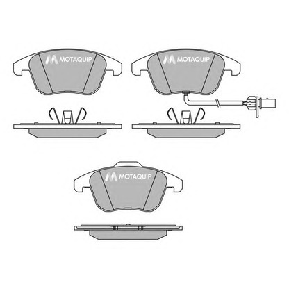 Фото Комплект тормозных колодок, дисковый тормоз MOTAQUIP LVXL1402